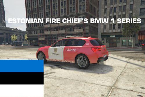 Estonian Fire Chief's BMW 1 Series [REPLACE] [ELS]